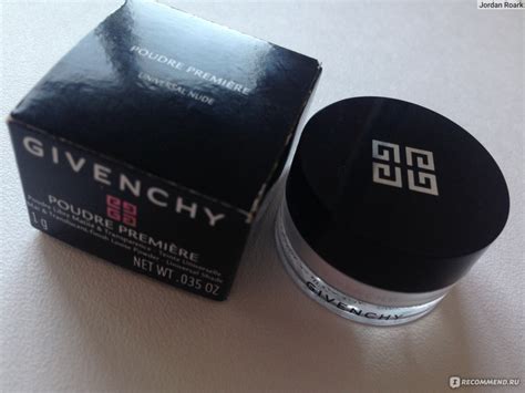 poudre premiere givenchy отзывы|Рассыпчатая пудра Givenchy: универсальные средства .